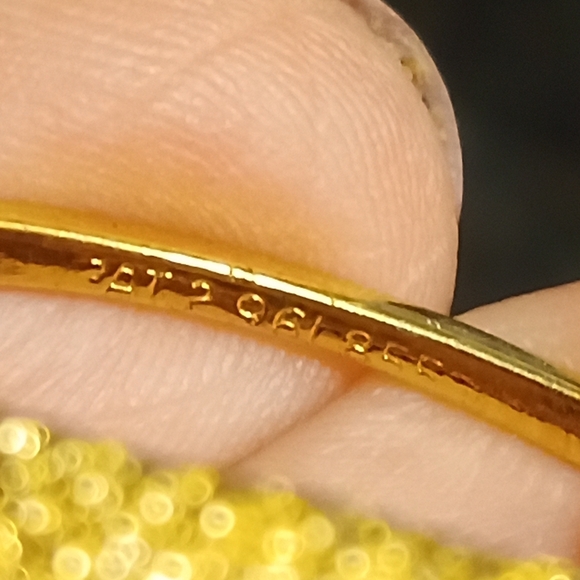 Vintage VENDOME Gold Tone Dome Square Back Ring Size 5 Adjustable to 7 - Picture 5 of 8